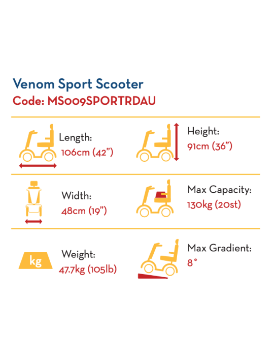 Drive - Venom Sport with suspension Scooter...
