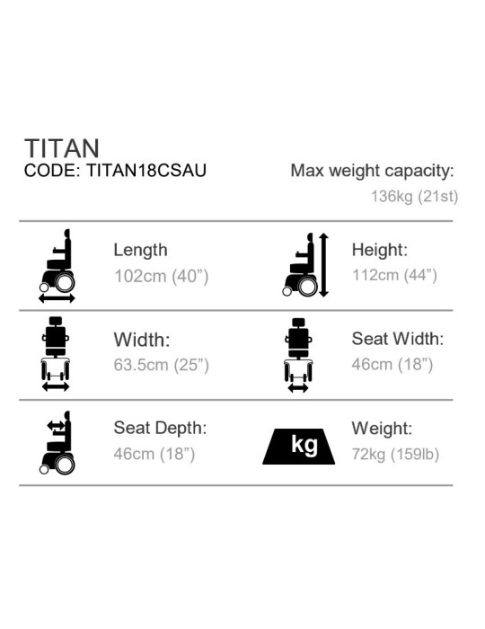 TITAN POWERCHAIR - With Captain Seat